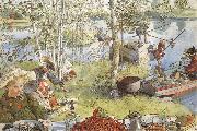 Carl Larsson, The Crayfish Season Opens